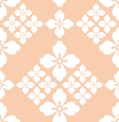 唐花パターン素材