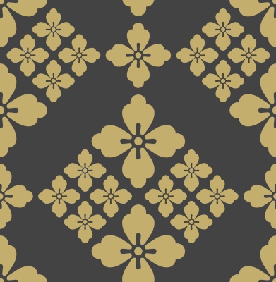 唐花パターン素材