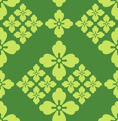 唐花パターン素材