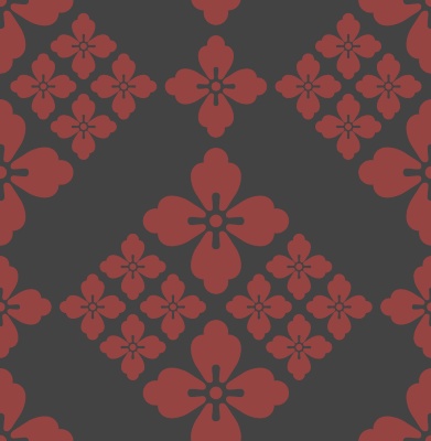 唐花パターン素材