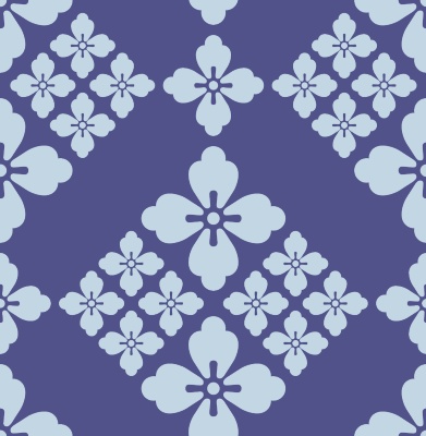 唐花パターン素材