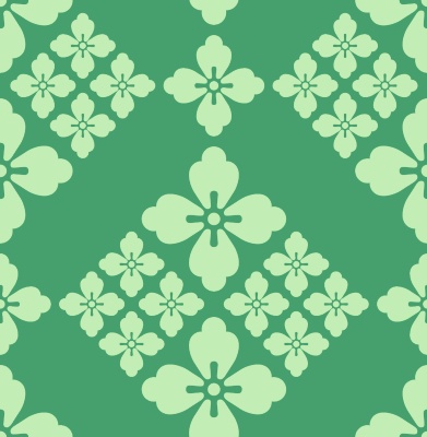 唐花パターン素材