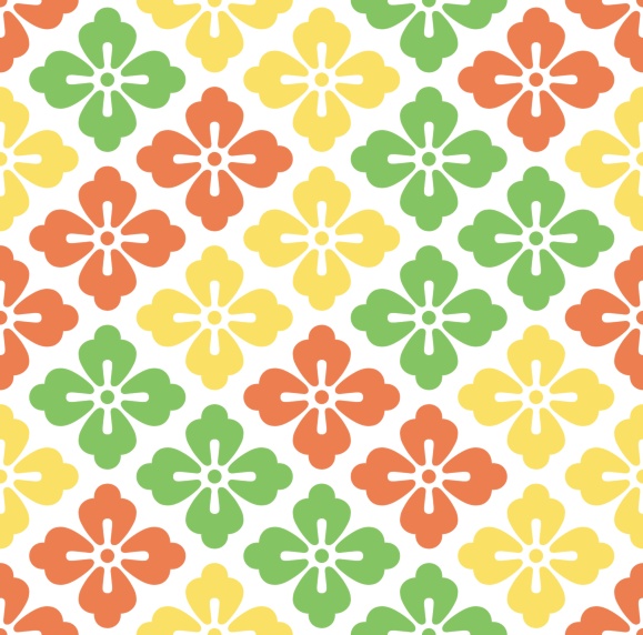 唐花パターン素材2