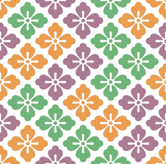 唐花パターン素材2