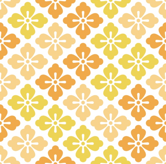 唐花パターン素材2