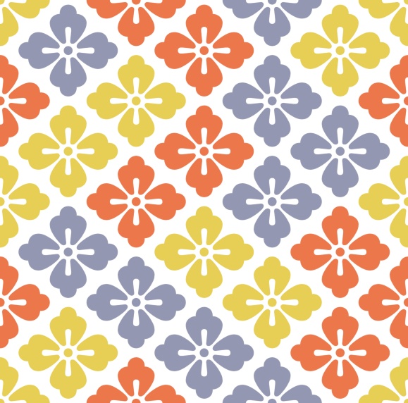 唐花パターン素材2