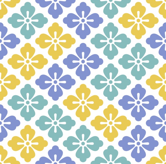 唐花パターン素材2