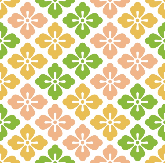 唐花パターン素材2