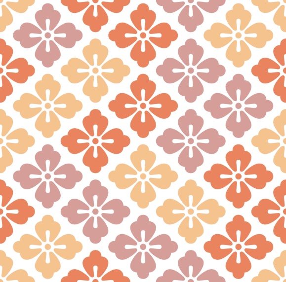 唐花パターン素材2