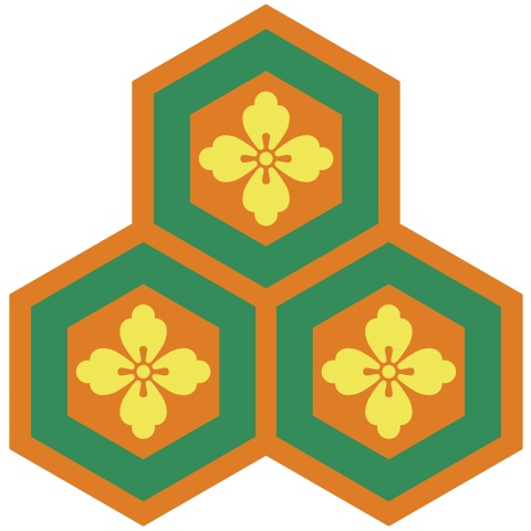 三つ盛り亀甲1 唐花