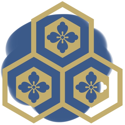 三つ盛り亀甲1 唐花