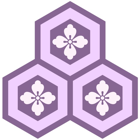 三つ盛り亀甲1 唐花