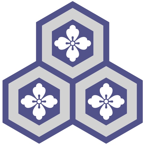 三つ盛り亀甲1 唐花