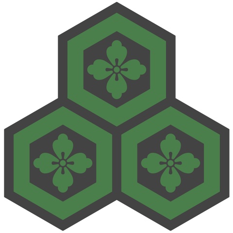 三つ盛り亀甲1 唐花