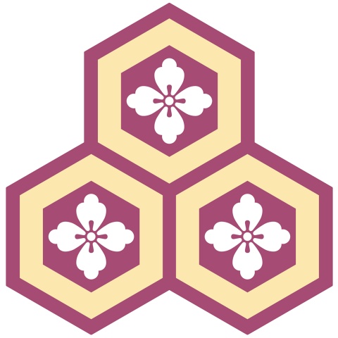 三つ盛り亀甲1 唐花