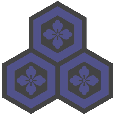 三つ盛り亀甲1 唐花