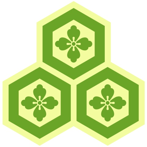 三つ盛り亀甲1 唐花