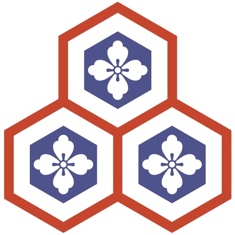 三つ盛り亀甲1 唐花