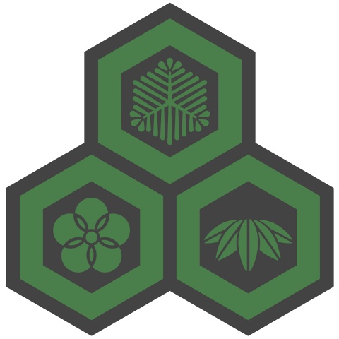 三つ盛り亀甲3 松竹梅