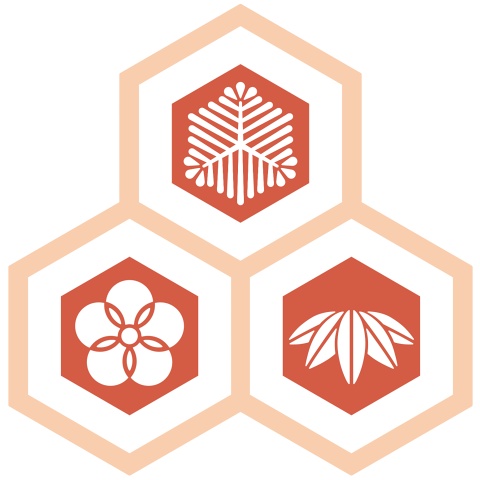 三つ盛り亀甲3 松竹梅