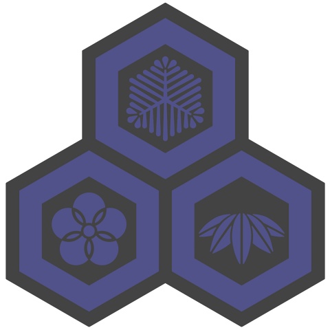 三つ盛り亀甲3 松竹梅