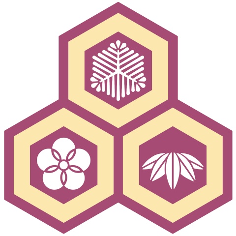 三つ盛り亀甲3 松竹梅