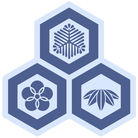 三つ盛り亀甲3 松竹梅