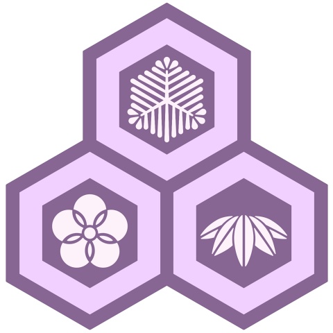 三つ盛り亀甲3 松竹梅