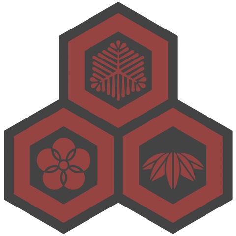 三つ盛り亀甲3 松竹梅