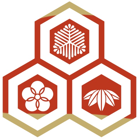 三つ盛り亀甲3 松竹梅