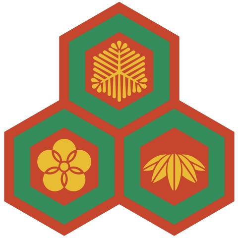 三つ盛り亀甲3 松竹梅