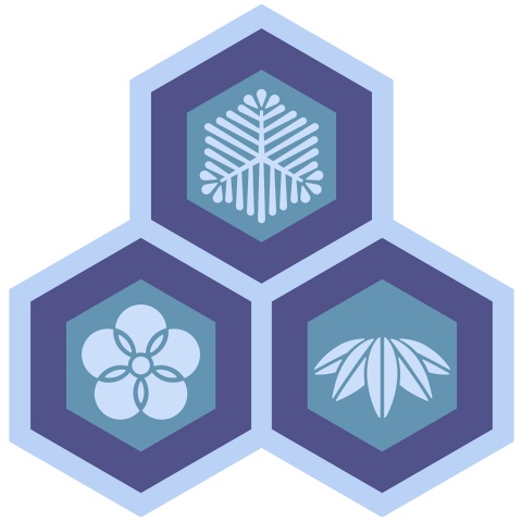 三つ盛り亀甲3 松竹梅