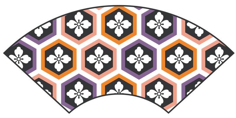 亀甲文様パターン素材2