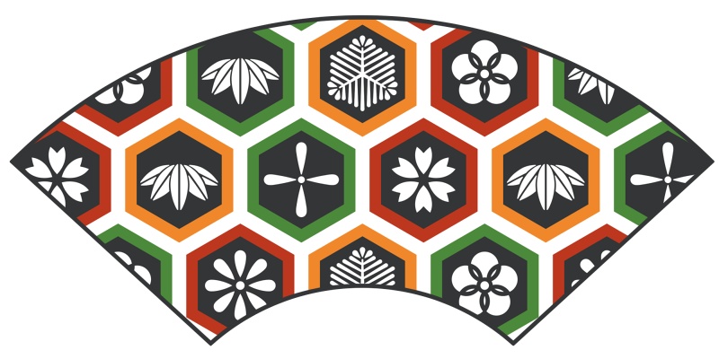 亀甲文様パターン素材2