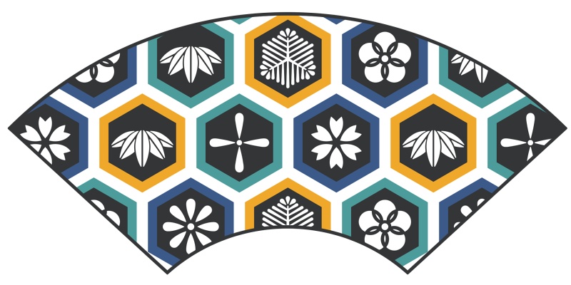 亀甲文様パターン素材2