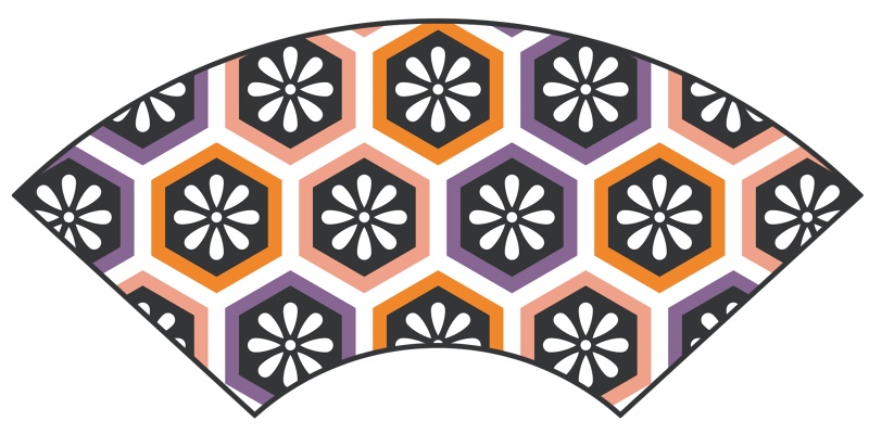 亀甲文様パターン素材2