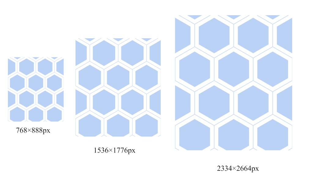 亀甲文様パターン素材3