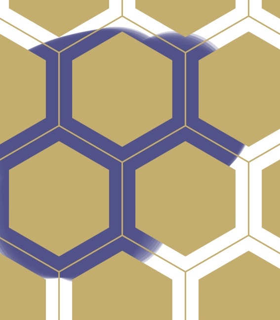 亀甲文様パターン素材3