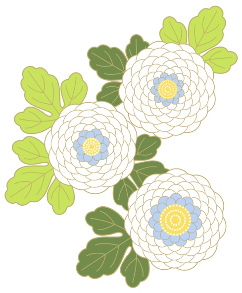 菊イラスト素材2