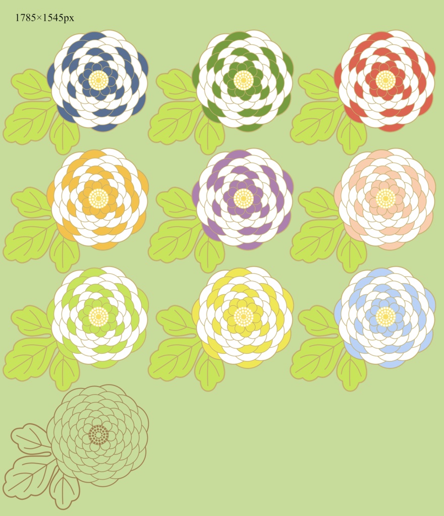 菊イラスト素材3