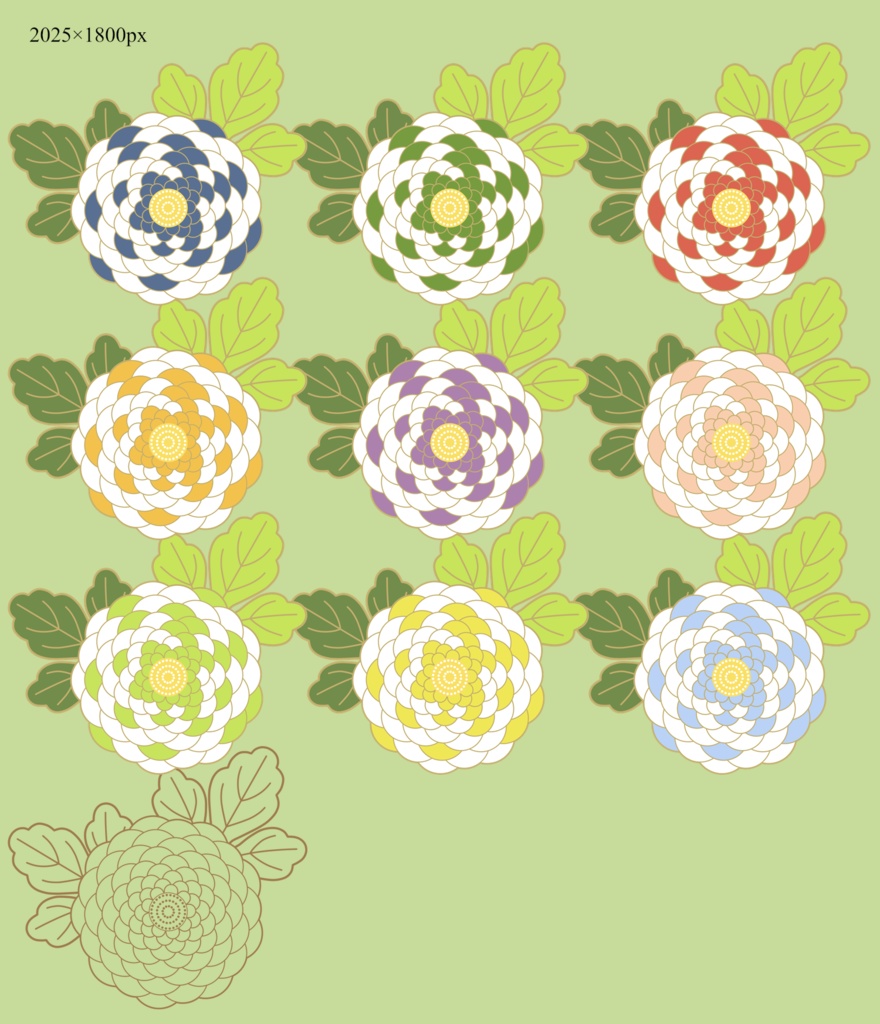 菊イラスト素材3