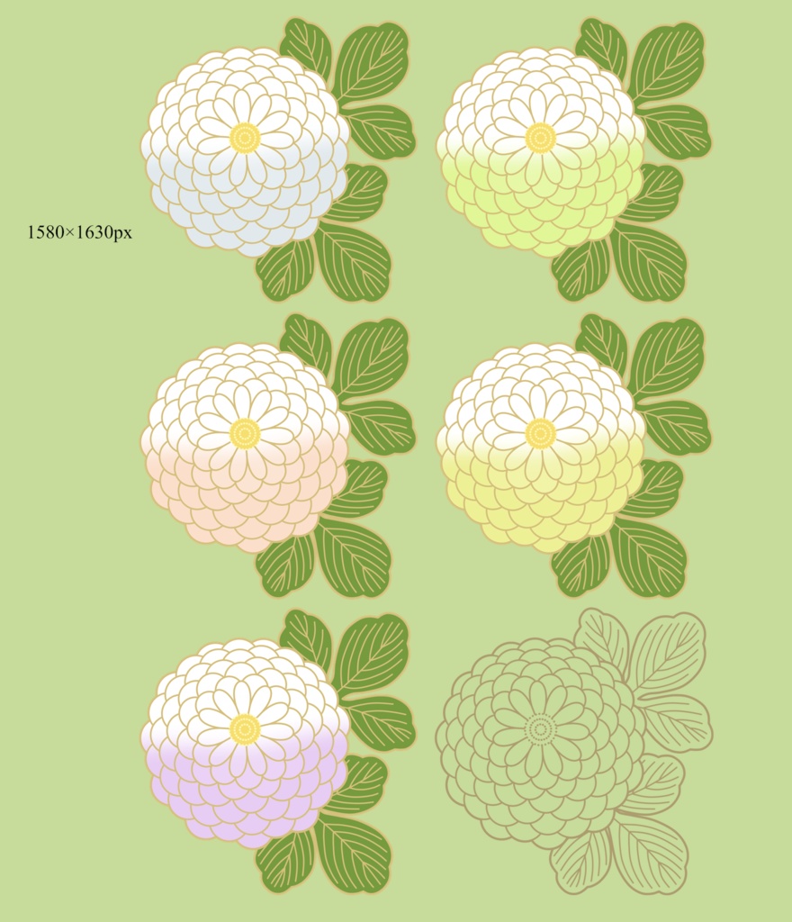 菊イラスト素材6