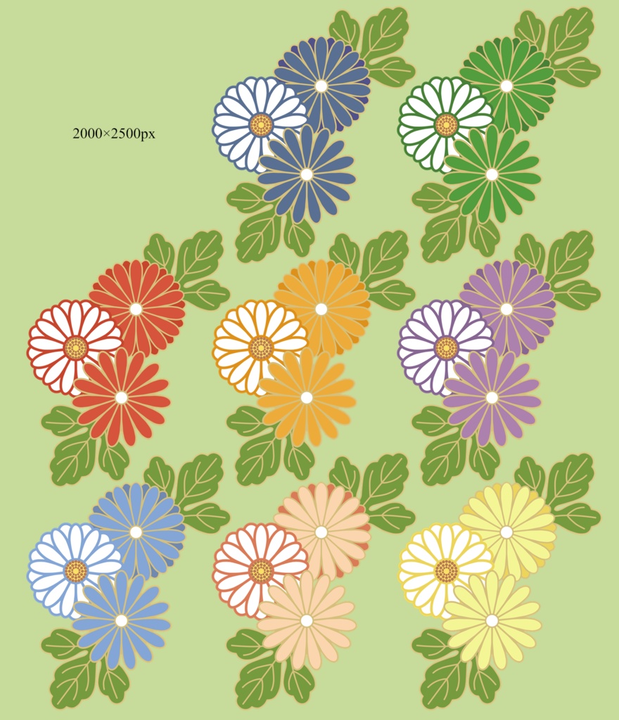 菊イラスト素材7