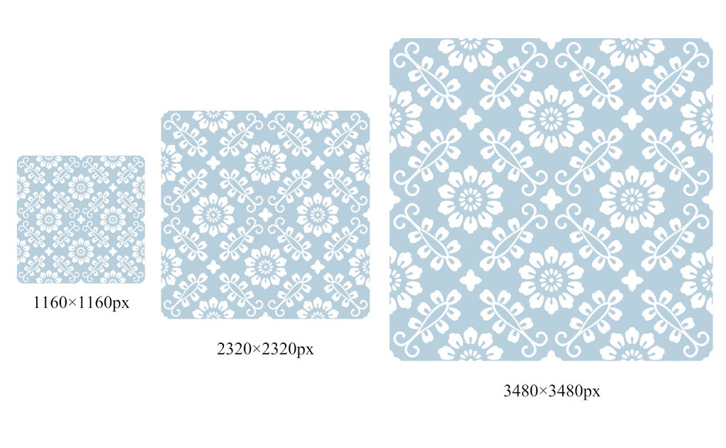 小葵パターン素材