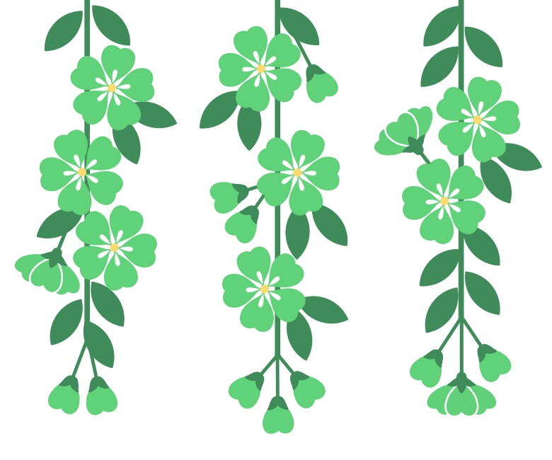 枝垂れ桜イラスト素材