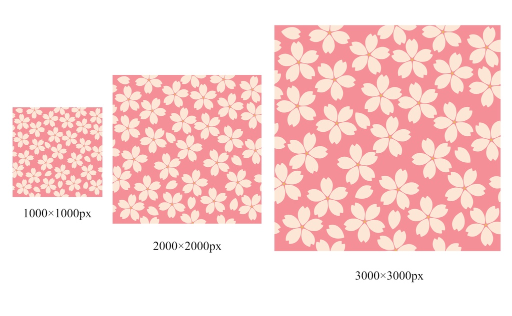 桜パターン素材1