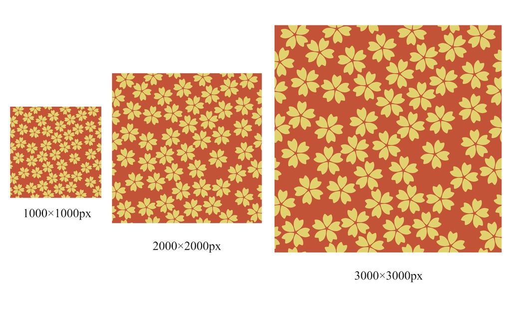 桜パターン素材2