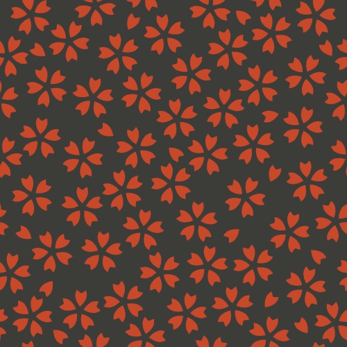 桜パターン素材3