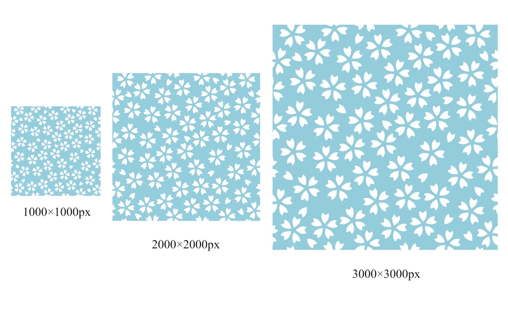 桜パターン素材3