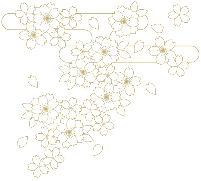 桜に霞イラスト素材